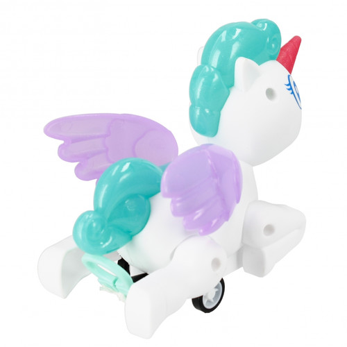 Pull Toy Unicorn 12cm, 1pc, assorted colours, 3+