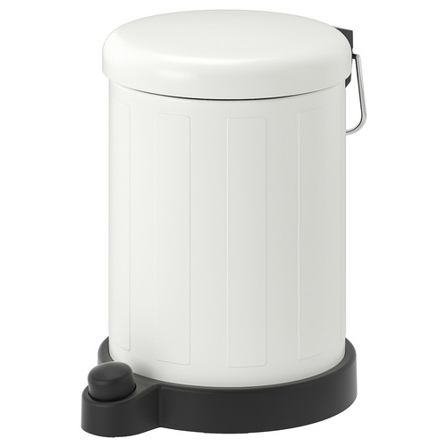 TOFTAN Waste bin, white, 4 l