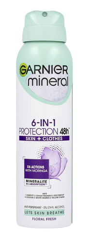 Garnier Mineral Anti-Perspirant Deodorant Spray 6in1 Protection 48h Floral Fresh 150ml