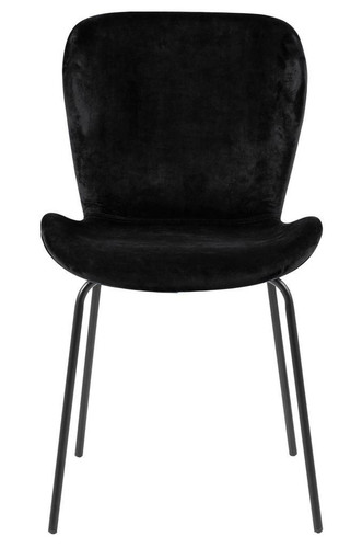 Chair Batilda, velvet, black