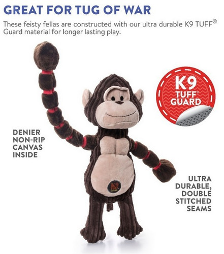 Petstages Thunda Tugga Gorilla Dog Toy 40cm