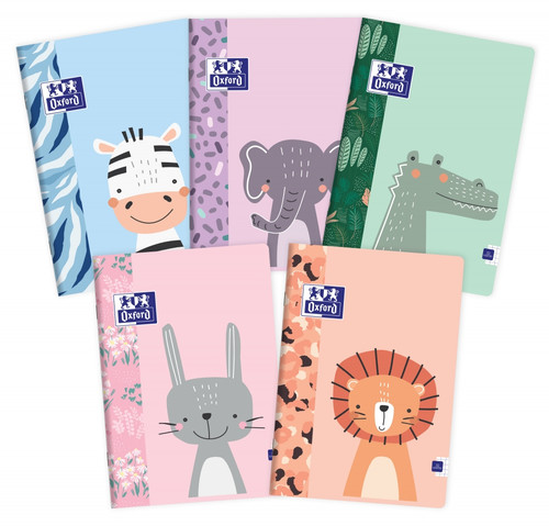 Notebook A4 32 Sheets Squared Oxford Kids, 10-pack, assorted colours