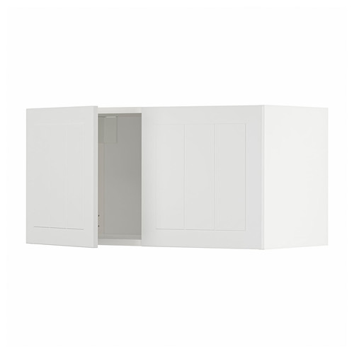 METOD Wall cabinet with 2 doors, white/Stensund white, 80x40 cm