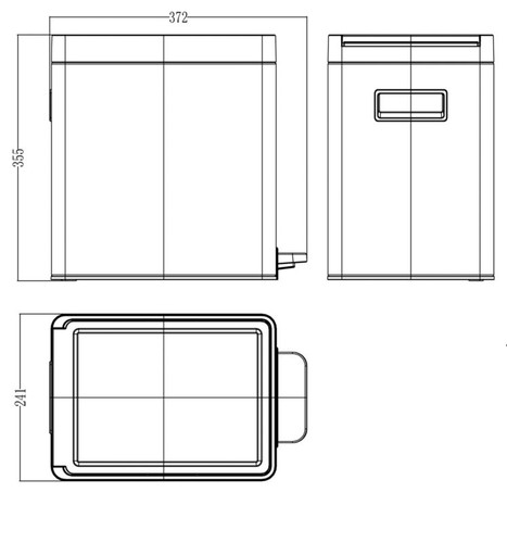 GoodHome Waste Pedal Bin 14 l