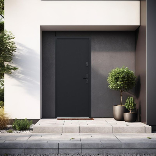 External Door Entrance Door O.K. Doors Hercules 2 RC3 90, left, anthracite