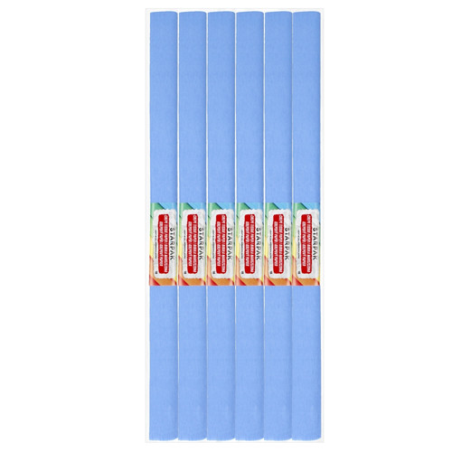 Crepe Paper 50x200cm 10pcs, light blue