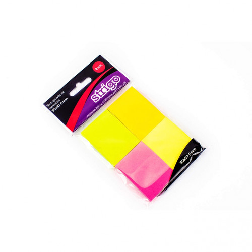 Self-Stick Notes 4 Colours 50x37.5mm