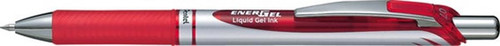 Pentel EnerGel Xm Retractable Rollerball 0.7mm BL77, red, 12pcs