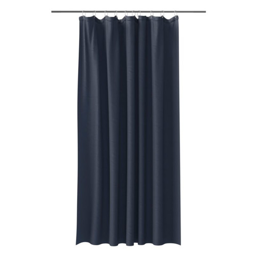 Shower Curtain GoodHome Koros 180 x 200 cm, dark blue