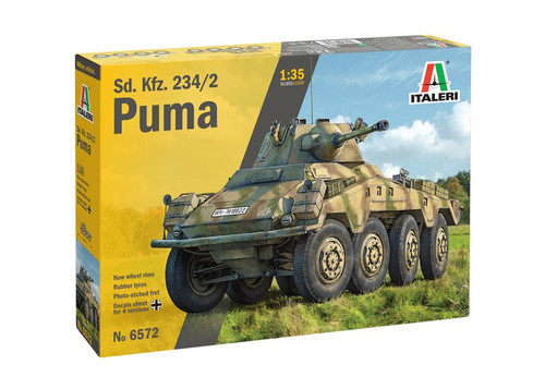 Italeri Plastic Model Kit Sd.Kfz. 234/2 Puma 1/35 14+