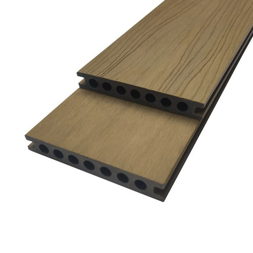 GoodHome Composite Deck Board 2.2 x 14.5 x 220 cm, oak