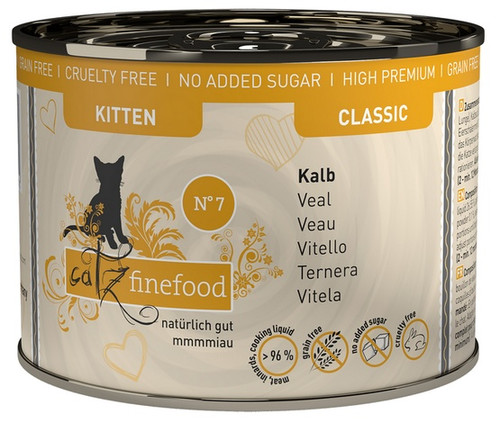 Catz Finefood Kitten Cat Food N.07 Beef & Veal 200g