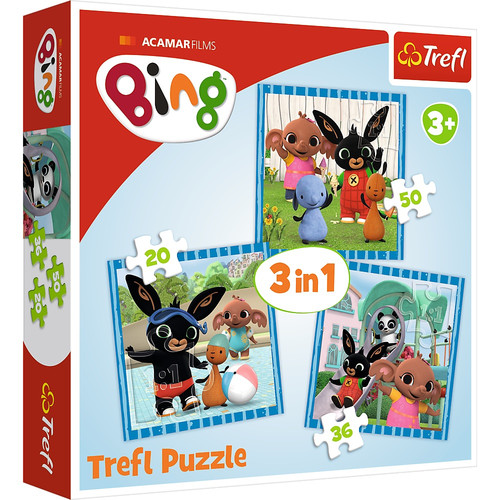 Trefl Children's Puzzle 3in1 Bing 3+