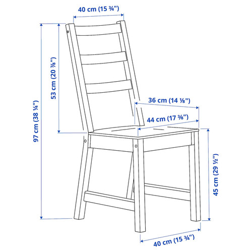 NORDVIKEN Chair, black