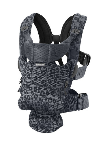 BABYBJÖRN - Baby Carrier Move - Anthracite/Leopard, 3D Mesh 0-15m