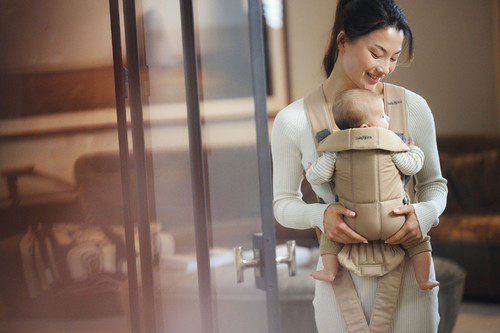 BABYBJÖRN Baby Carrier Mini, Beige Woven