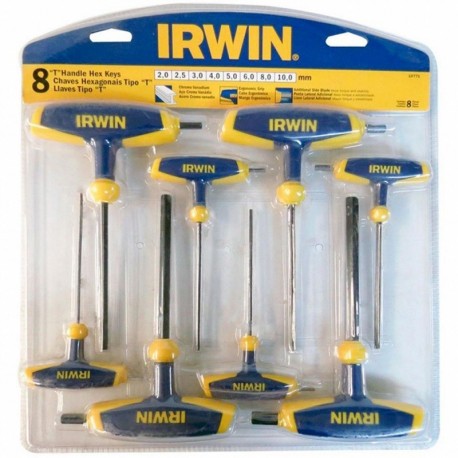 Irwin T Handle Hex Keys, 8pcs