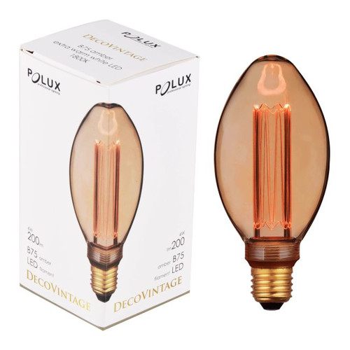 LED Bulb Decorative B75 E27 200lm 1800K amber