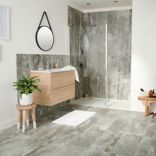 Gres Wall/Floor Tile Shaded Cersanit 29.8 x 59.8 cm, grey, 1.24 m2