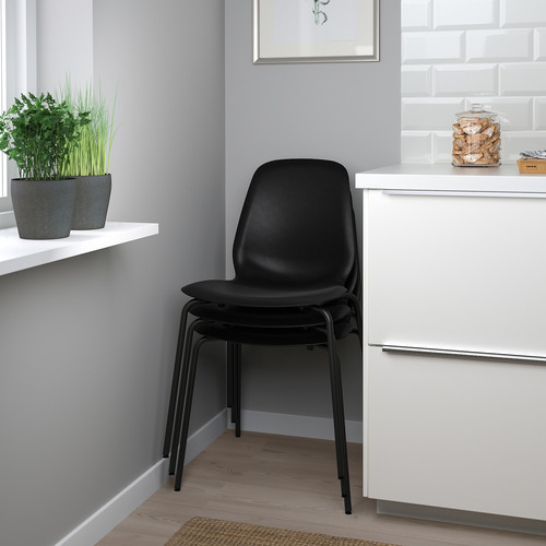 LIDÅS Chair, black/Sefast black