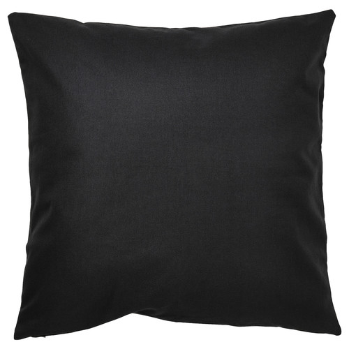 BRUNBRÄKEN Cushion cover, black/white, 50x50 cm