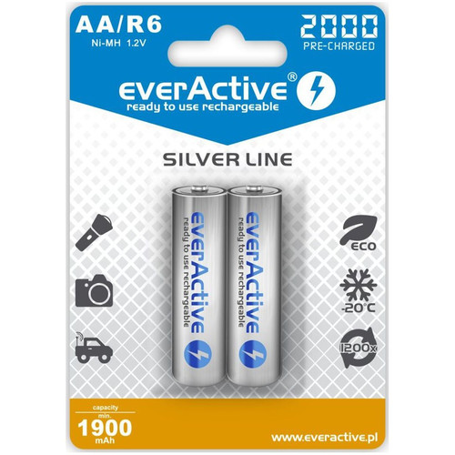 everActive Rechargeable Batteries R6/AA 2000mAh 2pcs