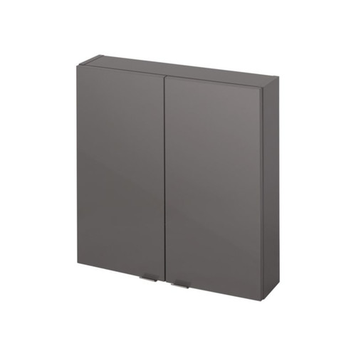 Bathroom Wall Cabinet GoodHome Imandra 60x60x15cm, grey