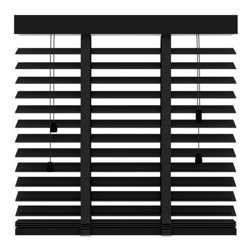 Venetian Blind 180 x 220 cm 50 mm, black