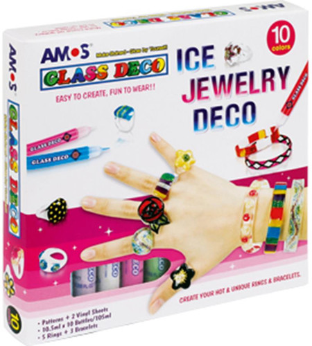 Ice Jewelry Deco Creative Set with Glass Deco Paints