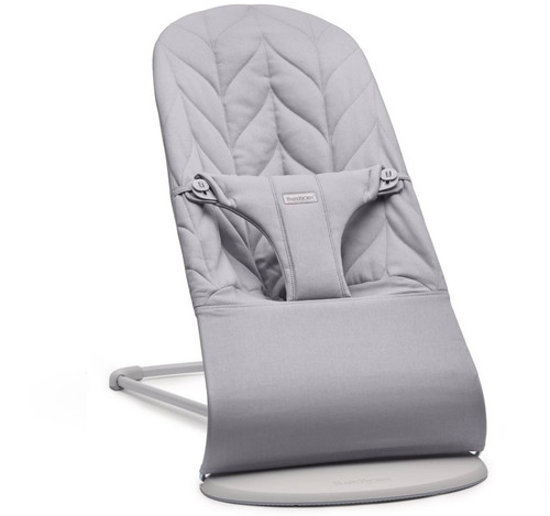 BABYBJÖRN Bouncer Woven - Light Grey, Cotton, Petal Quilt