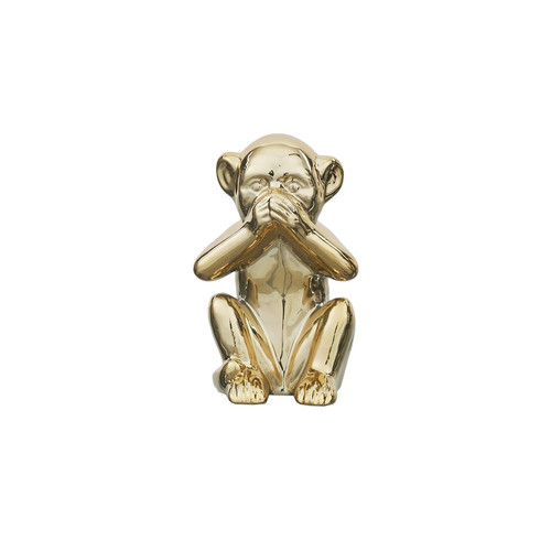 Decorative Figure Monkey Size S, gold