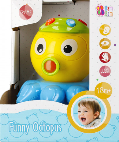 Bam Bam Funny Octopus 18m+