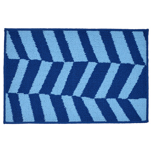 FRIMÄRKE Door mat, blue/light blue, 40x60 cm