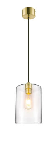 GoodHome Pendant Lamp Wutai E27, brass