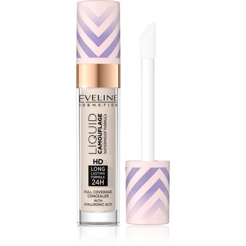 Eveline Liquid Camouflage Waterproof Concealer with Hyaluronic Acid  no. 01 Light Porcelain 7.5ml