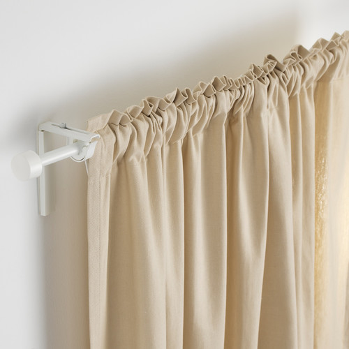 RÄCKA Curtain rod, white, 70-120 cm