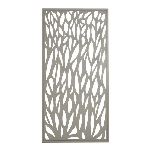 Blooma Neva Aluminium Leaf 1/2 Fence Panel 88 x 179 cm, taupe