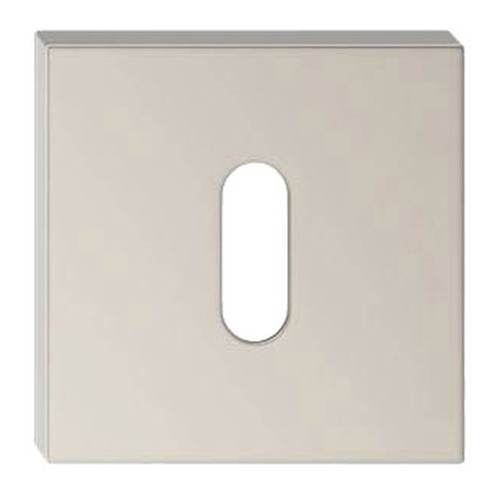 Door Escutcheon Q, square, velvet nickel