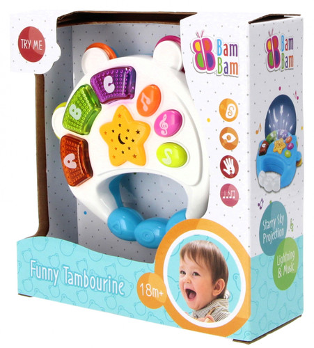 Bam Bam Musical Toy Funny Tambourine 18m+