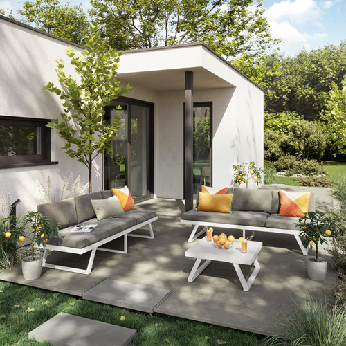 Garden Outdoor Furniture Set, modular, aluminium