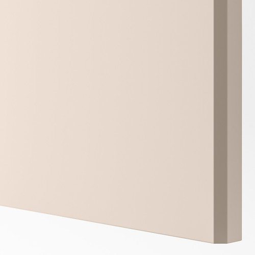 PAX / REINSVOLL Wardrobe combination, white, grey-beige, 200x60x236 cm