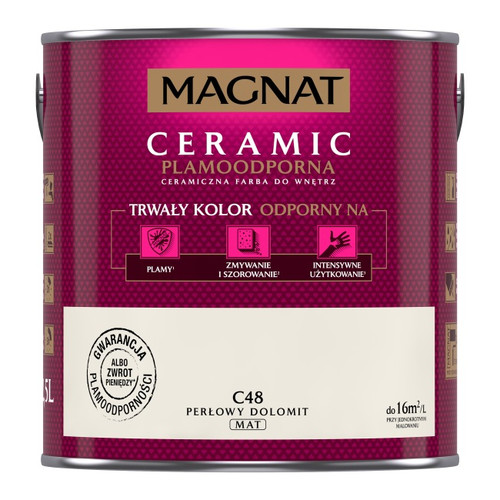 Magnat Ceramic Interior Ceramic Paint Stain-resistant 2.5l, pearl dolomite