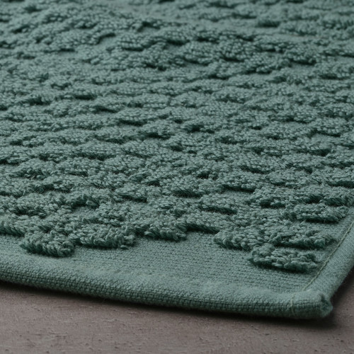 FJÄLLKATTFOT Bath mat, turquoise, 50x80 cm