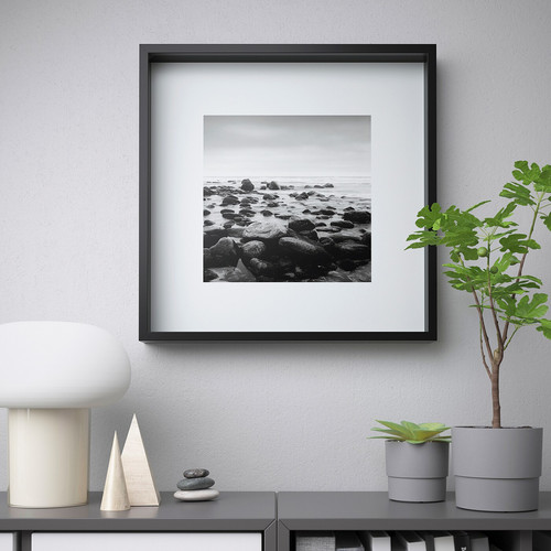 SANNAHED Frame, black, 50x50 cm