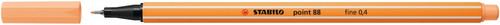 Stabilo Point 88 Fineliner 88/25 Light Orange 10pcs