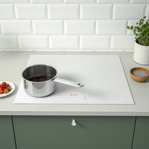 KOLSTAN Induction hob, IKEA 500 white, 58 cm