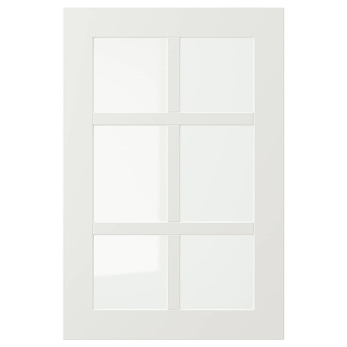 STENSUND Glass door, white, 40x60 cm