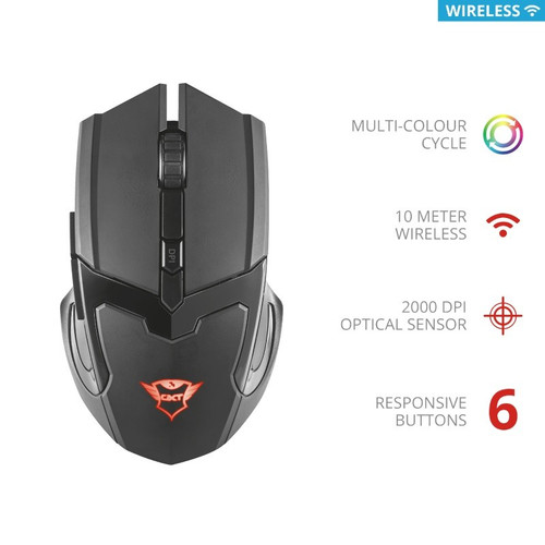 Trust Optical Wireless Mouse GXT103 Gav, black