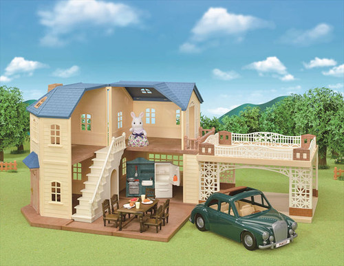 Sylvanian Families Large House with Carport Gift Set 3+