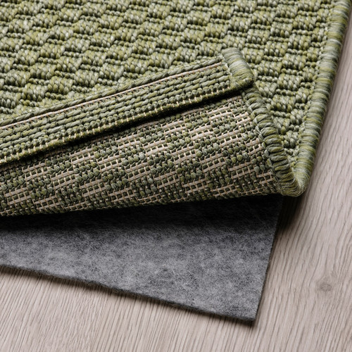 MORUM Rug flatwoven, in/outdoor, green, 160x230 cm